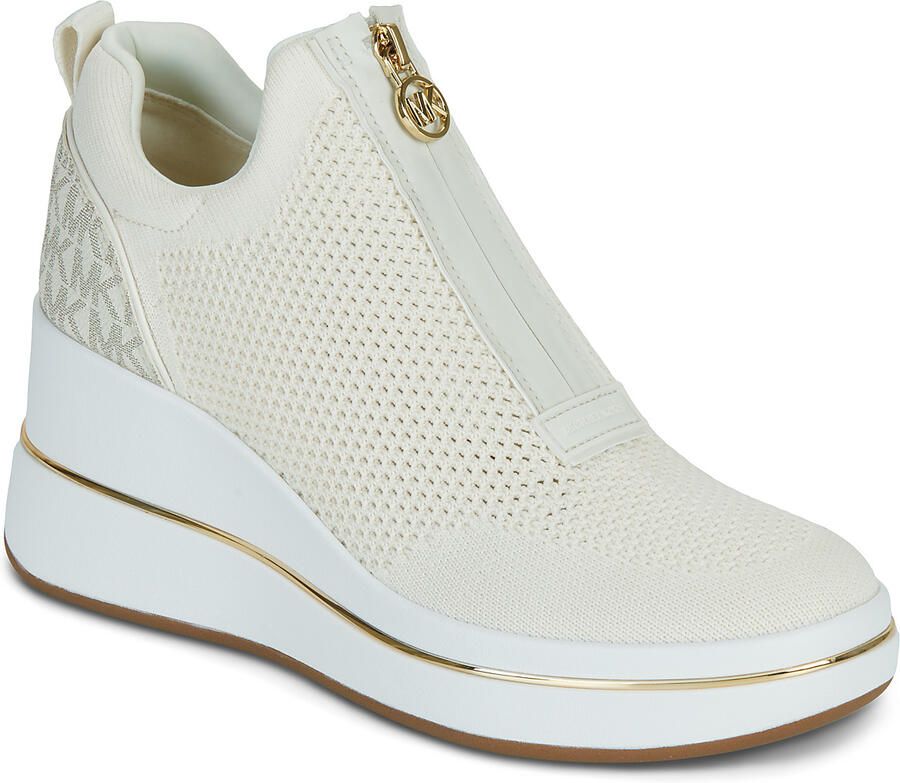 MICHAEL Kors Hoge Sneakers EMMY WEDGE ZIP SLIP ON