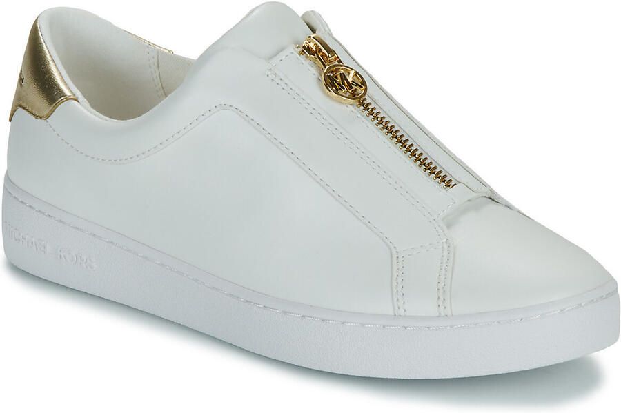 Michael Kors Dames Sneakers Keaton Zip Slip On Pale Gold Wit - Foto 4