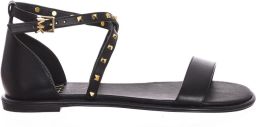 Michael Kors Astrid Studs Leren Platte Sandaal