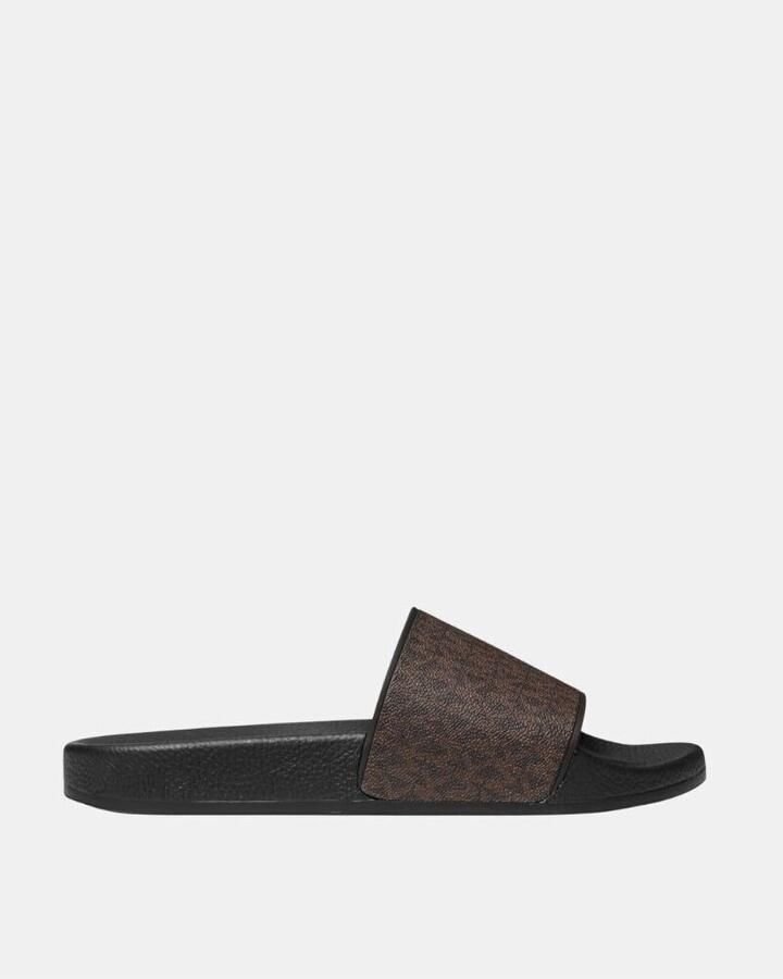 Michael Kors Bruine Slide Slippers voor Mannen Brown Heren - Foto 2