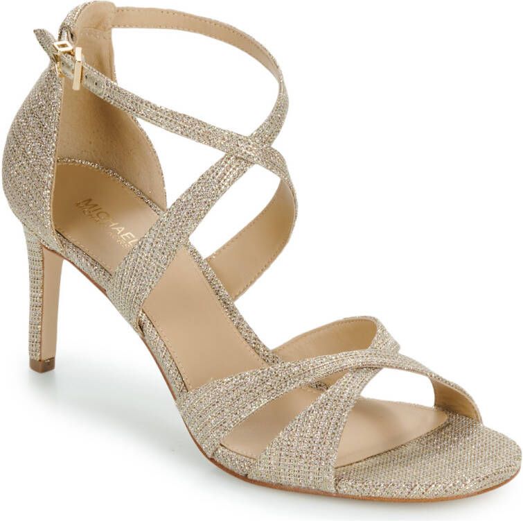 Michael Kors Gouden Gevlochten Enkelband Sandalen Yellow Dames - Foto 5