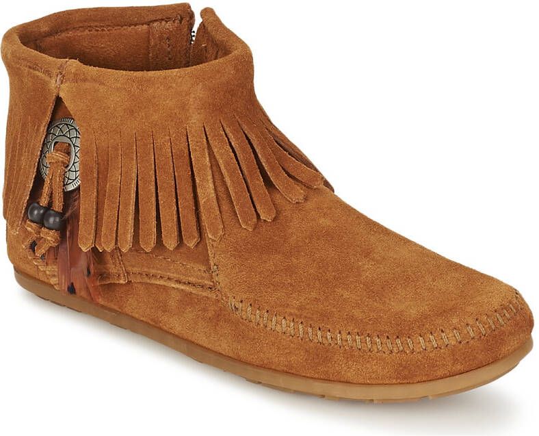 minnetonka Laarzen CONCHO FEATHER SIDE ZIP BOOT