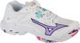 Mizuno Wave Lightning Z Indoorschoenen Dames Wit - Thumbnail 2