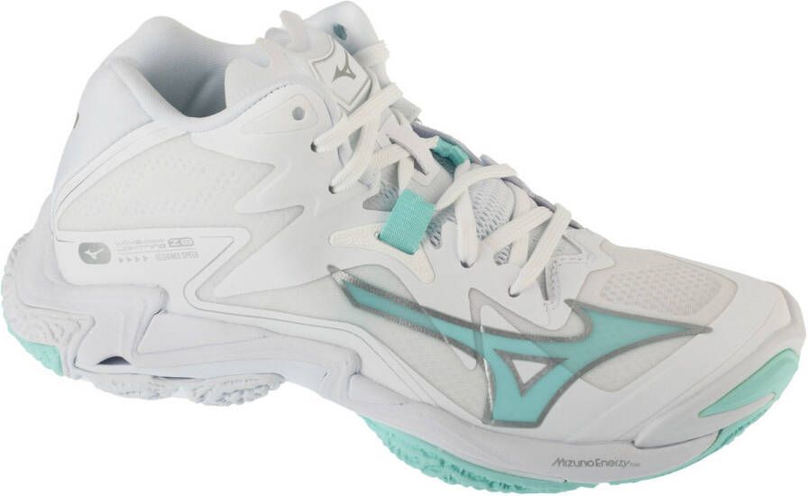 Mizuno Wave Lightning Z8 Mid Indoor Sportschoenen Voor Dames Wit 1 2 Vrouw - Foto 4