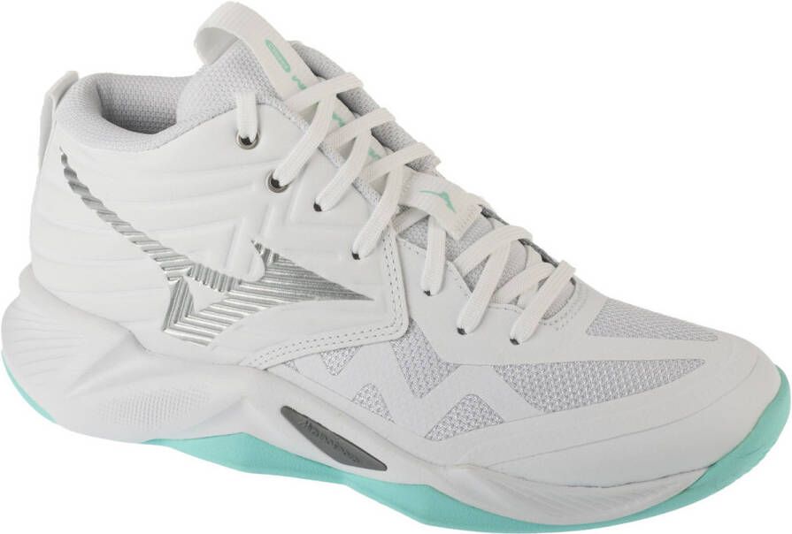 Mizuno Wave Momentum Pro Mid Indoor Sportschoenen Voor Dames Wit Vrouw - Foto 2