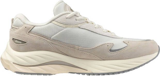 Mizuno Wave Rider ß | White Sand Ultimate Gray Wit Suede Lage sneakers - Foto 4