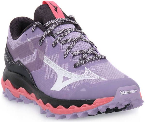 Mizuno Wave Mujin 9 Trailrunningschoenen Pastel Lilac White Sunkissedcora Dames - Foto 2