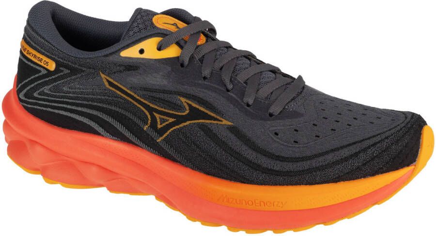 Mizuno Wave Skyrise 5 Hardloopschoenen Zwart-Oranje Black Heren
