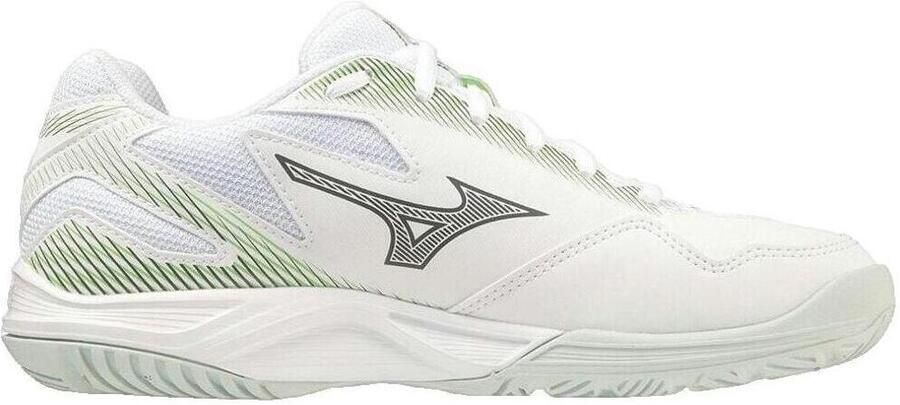 Mizuno Stealth Star 2 White PatinaGreen Zaalschoen Junior Hockeystick - Foto 2