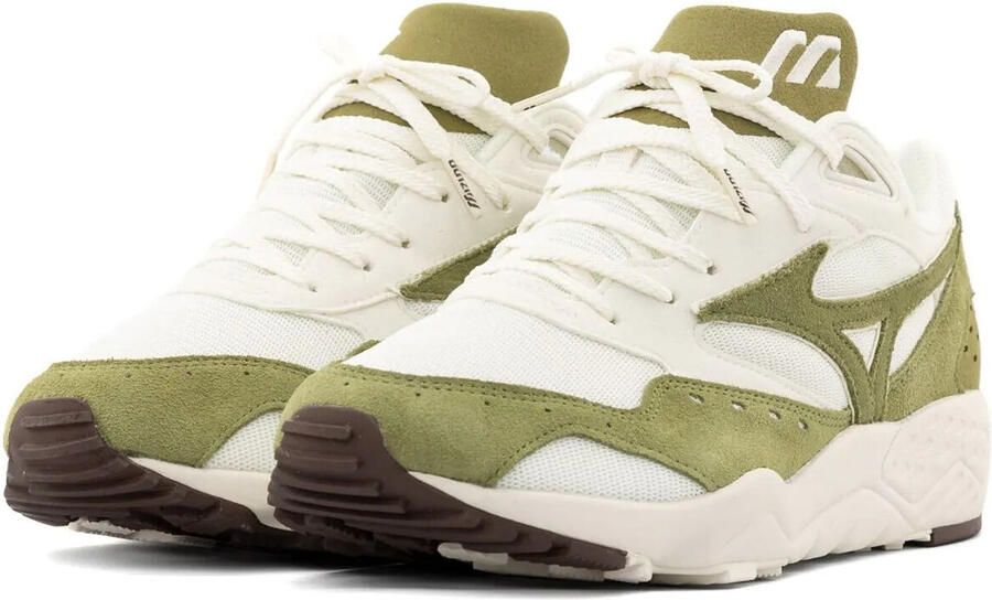 Mizuno Contender | Dedar Olive Drab Snow White Groen Suede Lage sneakers Heren - Foto 4