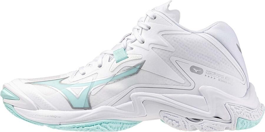Mizuno Wave Lightning Z8 Mid Indoor Sportschoenen Voor Dames Wit 1 2 Vrouw - Foto 3