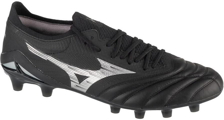 Mizuno Morelia Neo IV Beta Elite Gras Voetbalschoenen (FG) Zwart Zilver - Foto 2