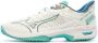 Mizuno Tennisschoen Padelschoen Wave Exceed Tour 5 Dames Wit Groen - Thumbnail 2