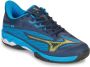 Mizuno Tennisschoen Wave Exceed Light 2 CC Heren Blauw Geel - Thumbnail 2