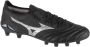 Mizuno Morelia Neo IV Beta Elite Gras Voetbalschoenen (FG) Zwart Zilver - Thumbnail 2