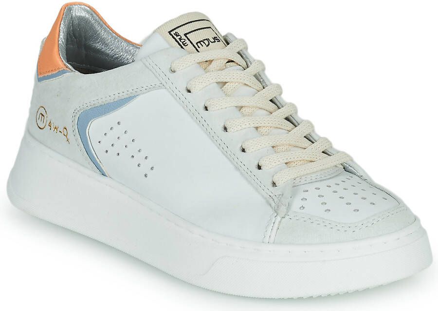 Mjus Plateausneakers Tech met contrastbeleg in pasteltinten - Foto 4