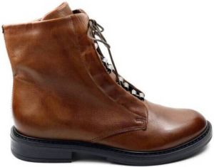 MJUS Low Boots DAMES hoge veterschoen T81205 cognac