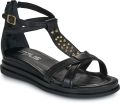 MJUS Sandalen met sleehak CORFU - Zwart