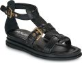 MJUS Sandalen met sleehak CORFU STRAP - Zwart