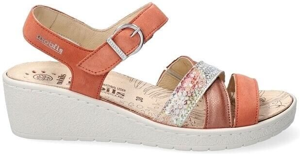 Mobils Ergonomic -Dames koraal rood sandalen