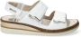Mephisto Witte leren sandaal met gouden stippen White Dames - Thumbnail 5