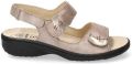 Mephisto Comfortabele leren sandaal Getha Topo Beige Dames - Beige
