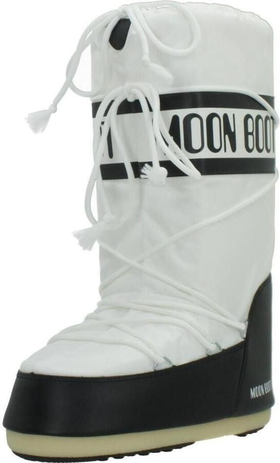 MOON BOOT Snowboots Dames Nylon Veter Snowboot Maat: 35 38 Materiaal: Nylon Kleur: Wit - Foto 8