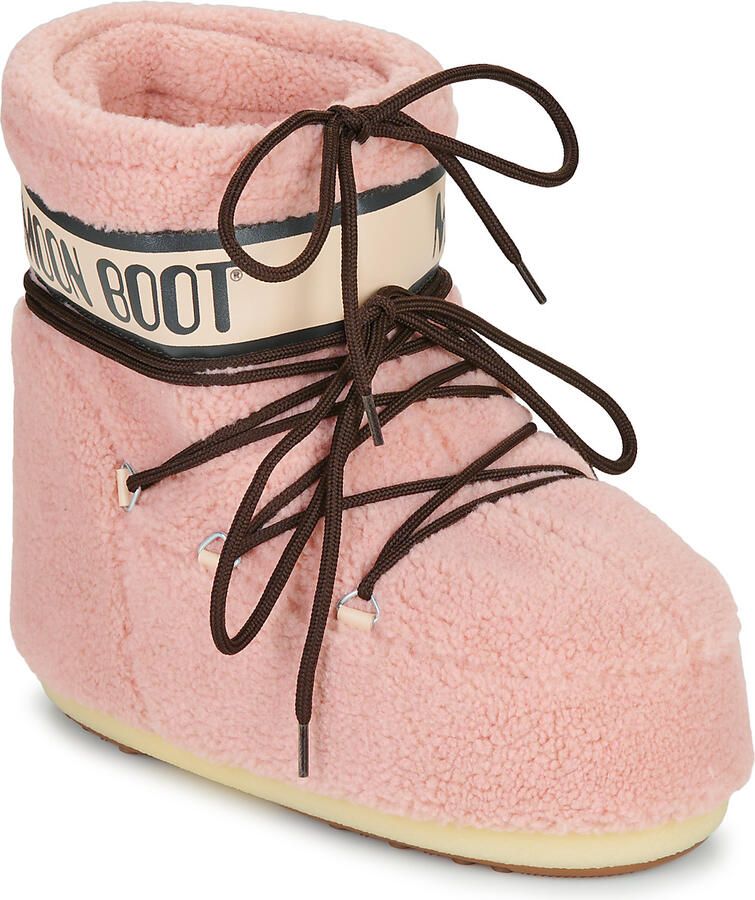 MOON BOOT Snowboots Dames Icon Low Fleece 42 44 Faux Fur Roze - Foto 13