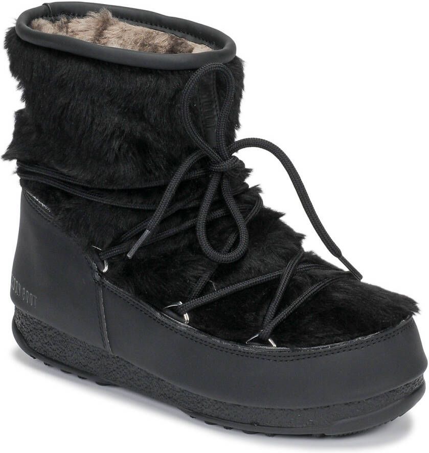 Moon boot Zwarte Winterlaarzen met Laag Bont Black Dames - Foto 4