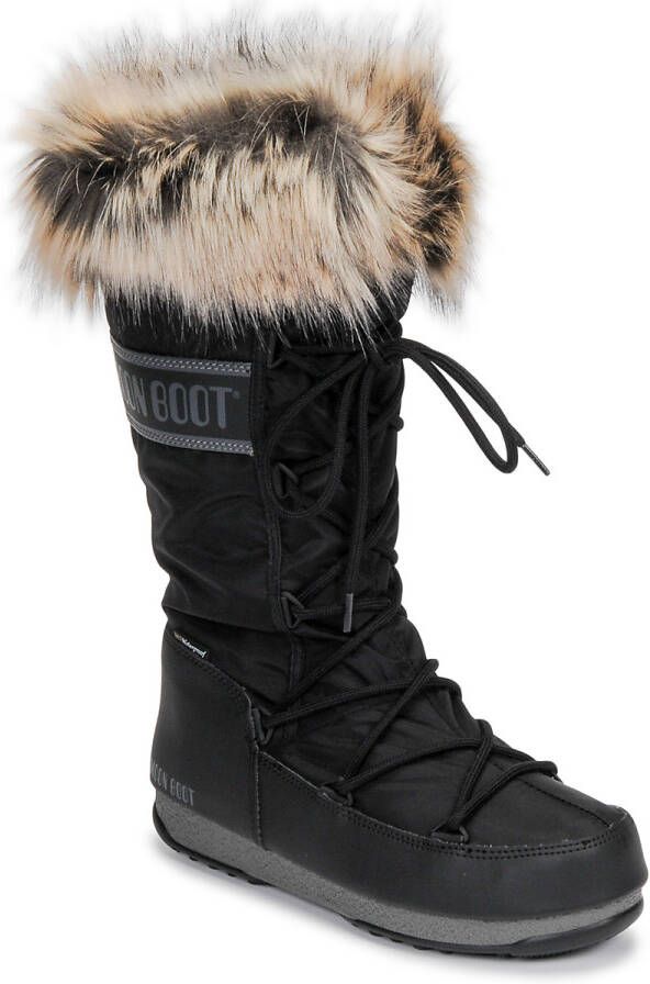 Moon boot Dames sneeuwlaarzen met nepbont Black Dames - Foto 2