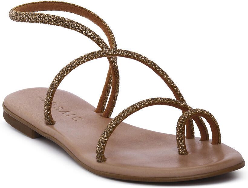 Mosaic Platte sandalen BRONZE ELISA