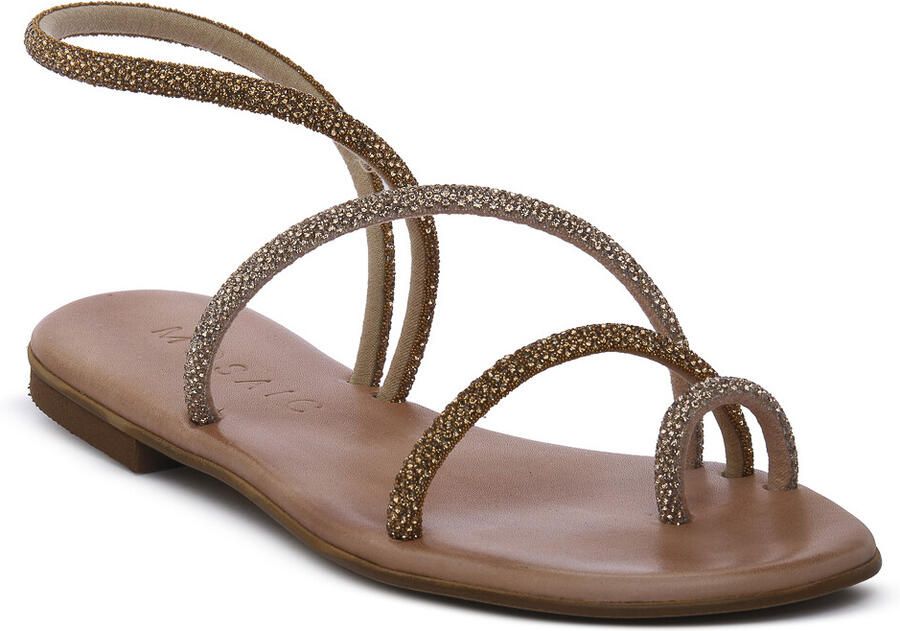 Mosaic Platte sandalen GOLD MORO