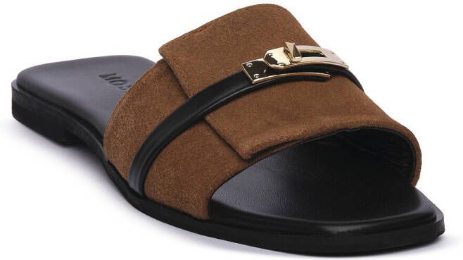 Mosaic Platte sandalen CUOIO PADLOCK