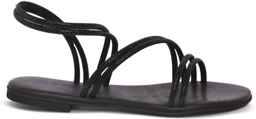 Mosaic Platte sandalen NAOMI NERO
