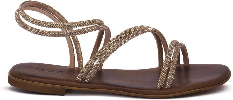 Mosaic Platte sandalen ROSE GOLD NAOMI