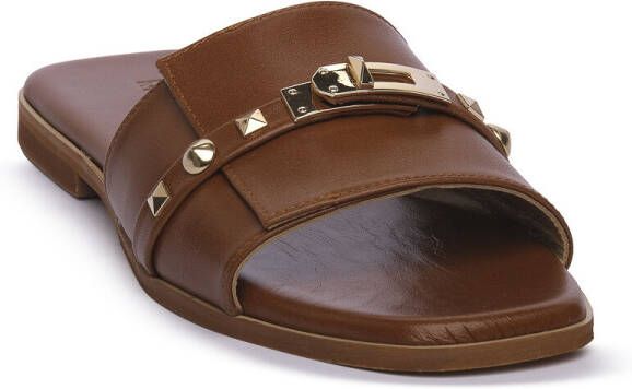 Mosaic Slippers VITELLO CUOIO PADLOCK
