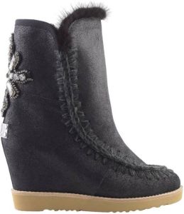 Mou Enkellaarzen FRENCH TOE WEDGE BACK PATCH CR