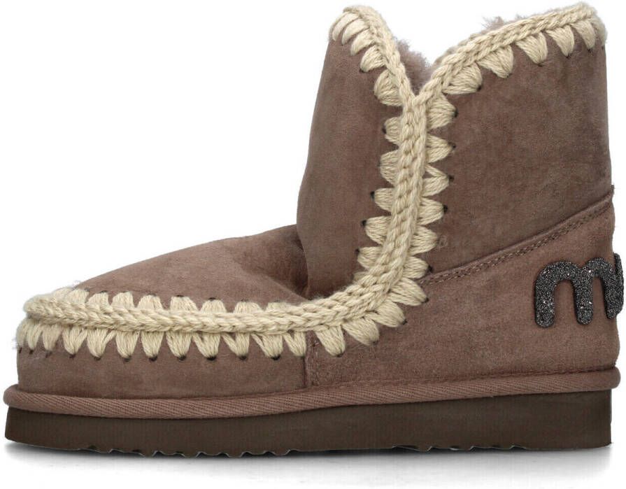 MOU Vachtlaarzen Dames Eskimo 18 Glitter Logo Maat: 39 Materiaal: Suède Kleur: Grijs - Foto 12