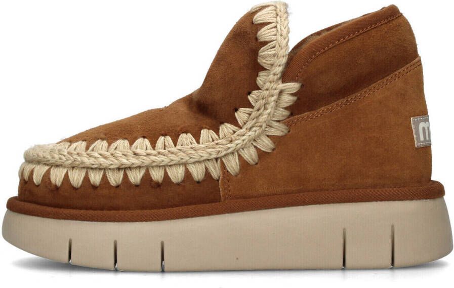 MOU Vachtlaarzen Dames Eskimo Bounce Sneaker Maat: 39 Materiaal: Suède Kleur: Cognac - Foto 8