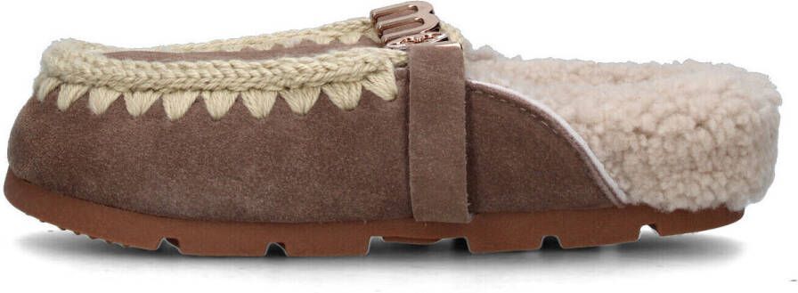 Mou Beige Sandalen met Schapenvacht Voering Beige Dames - Foto 4
