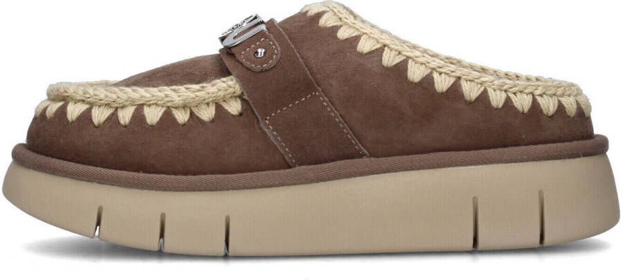 MOU Instappers Dames Bounce Clog Maat: 40 Materiaal: Suède Kleur: Beige - Foto 15