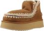 MOU Vachtlaarzen Dames Eskimo 18 Platform Rhinestones Maat: 38 Materiaal: Suède Kleur: Cognac - Thumbnail 4