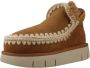 MOU Vachtlaarzen Dames Eskimo Bounce Sneaker Maat: 40 Materiaal: Suède Kleur: Cognac - Thumbnail 4