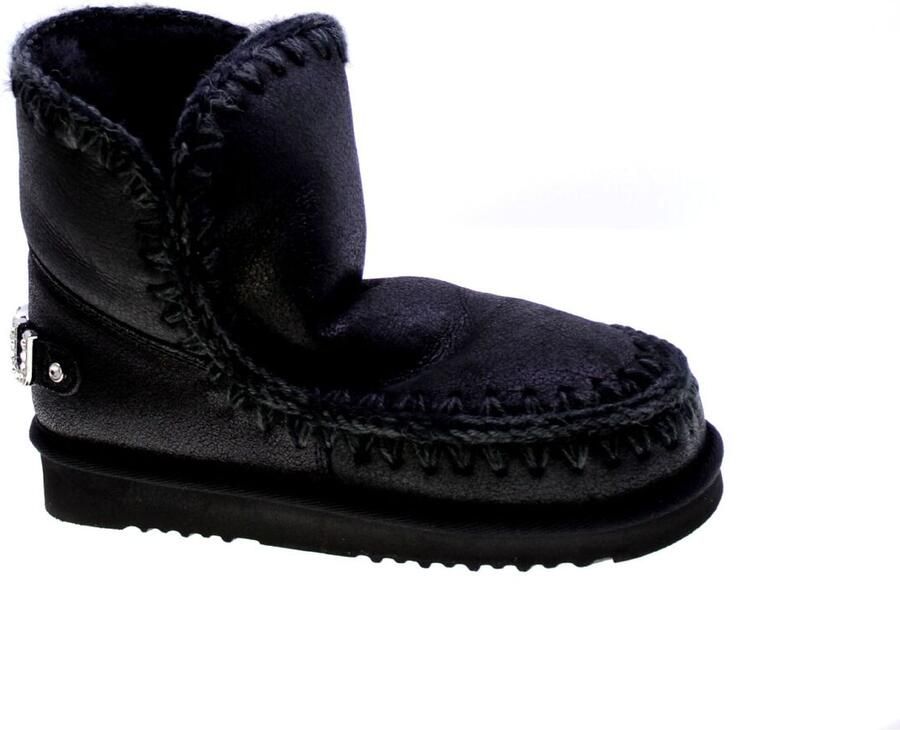 Mou Korte Eskimo Laars met Juweel in Zwart Black Dames - Foto 11