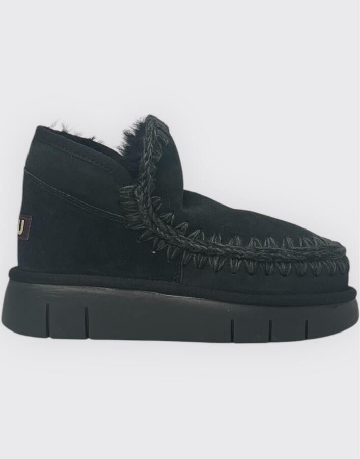 MOU Vachtlaarzen Dames Eskimo Bounce Sneaker Maat: 41 Materiaal: Suède Kleur: Zwart - Foto 10