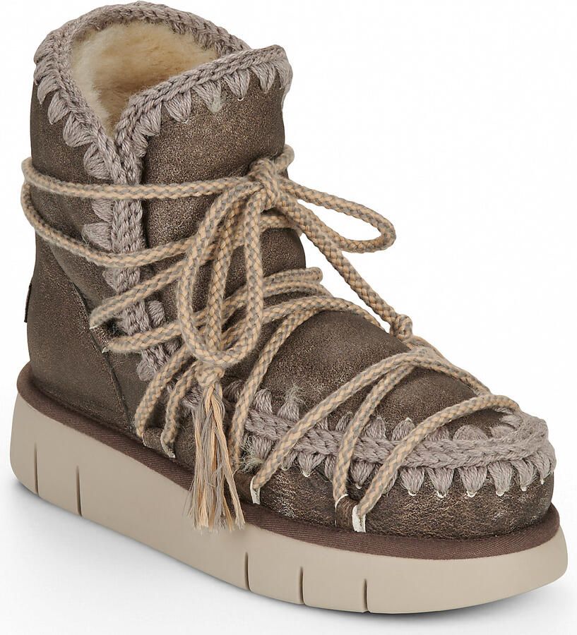 Mou Laarzen BOUNCE BOOT SCOUBIDOU LACE SPECIAL LEATHER