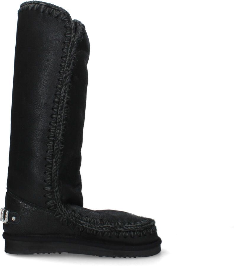 Mou Eskimo40 Rhinestones Logo Stivale Zwart Dames - Foto 4