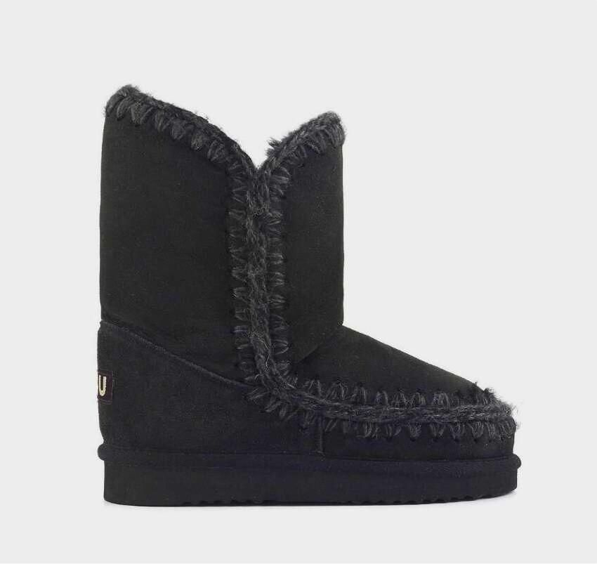 MOU Vachtlaarzen Dames Eskimo 18 Glitter Logo Maat: 36 Materiaal: Suède Kleur: Zwart - Foto 20