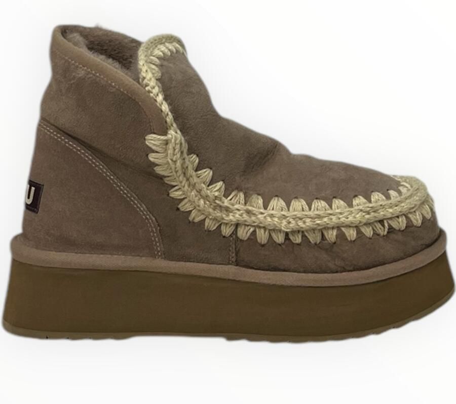 MOU Leren enkellaarsjes Mini Eskimo Platform - Foto 2