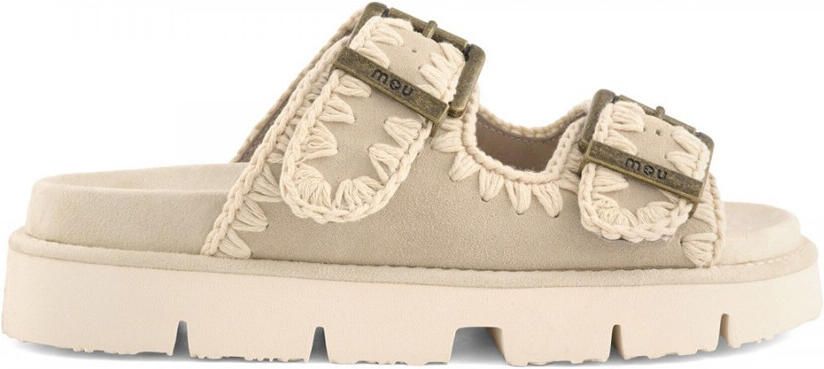 MOU Slippers Dames New Bio Maat: 38 Materiaal: Suède Kleur: Beige - Foto 10